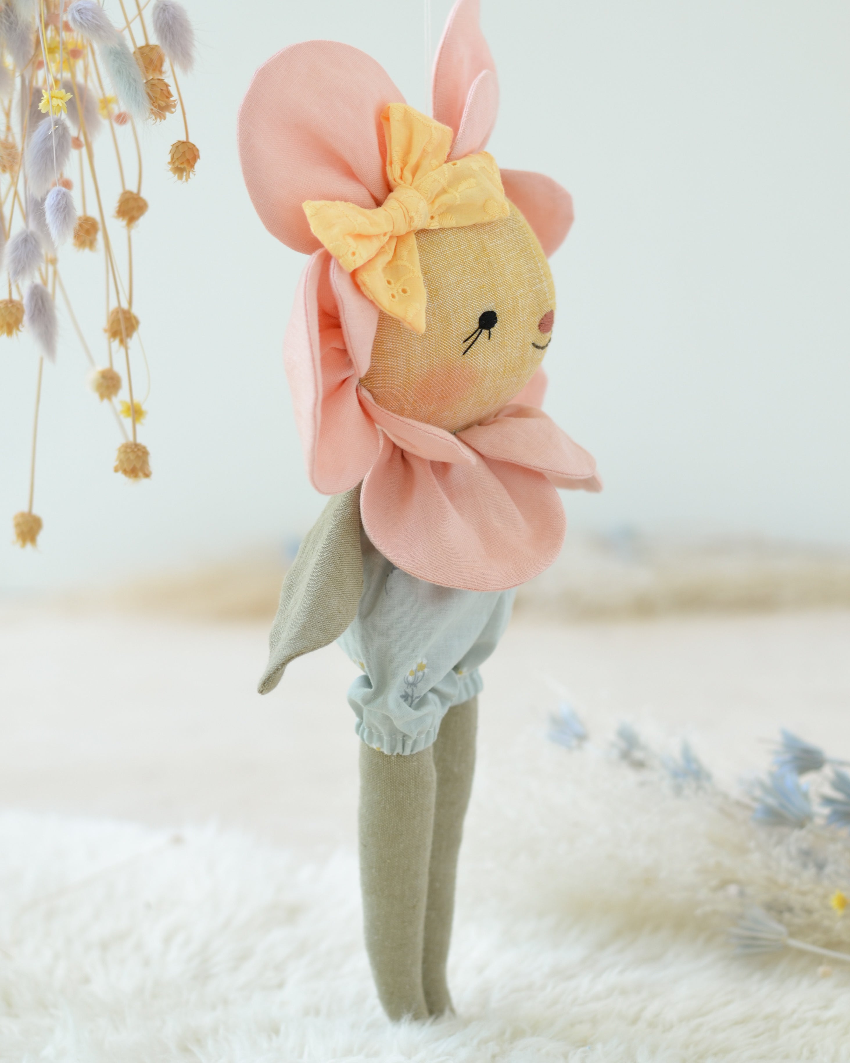 Pink Flower Soft Toy | Sage Flower Bloomer