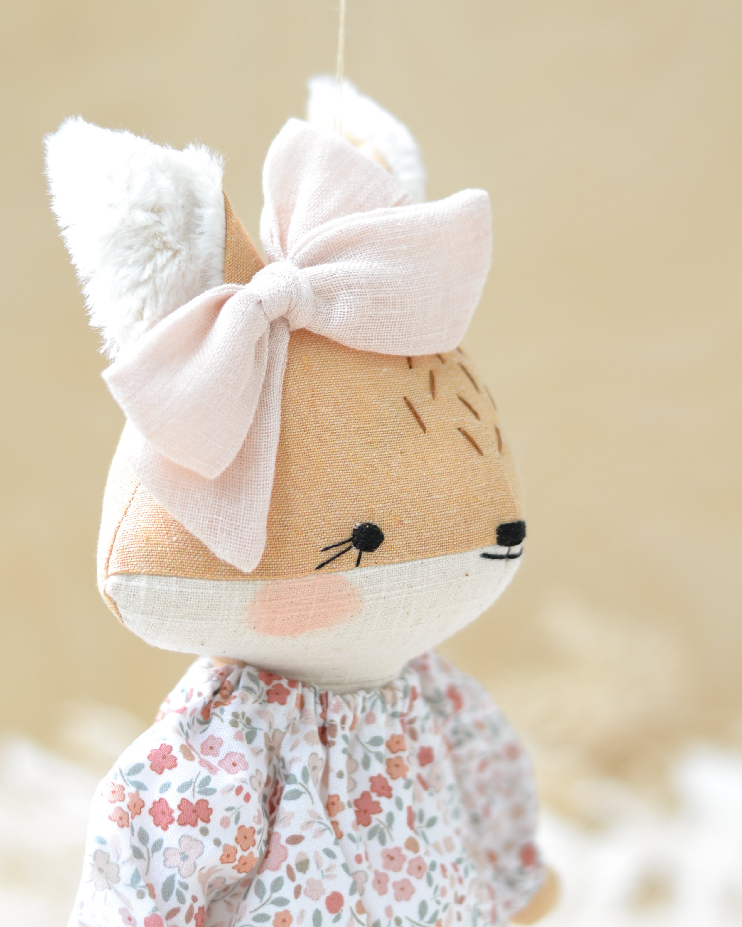 Fox Doll Pink Floral Dress
