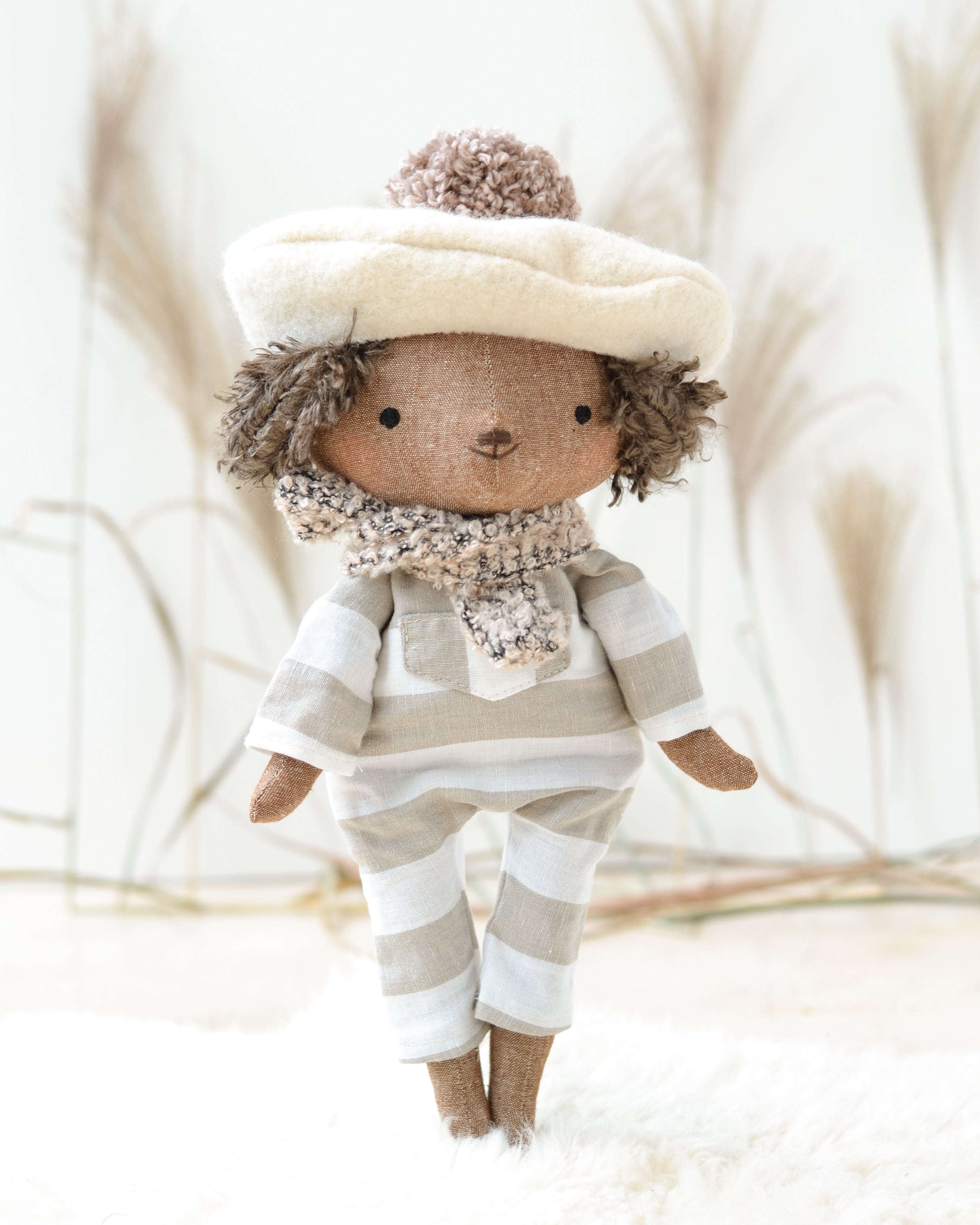 Dog Doll Alphonse jumpsuit and beret