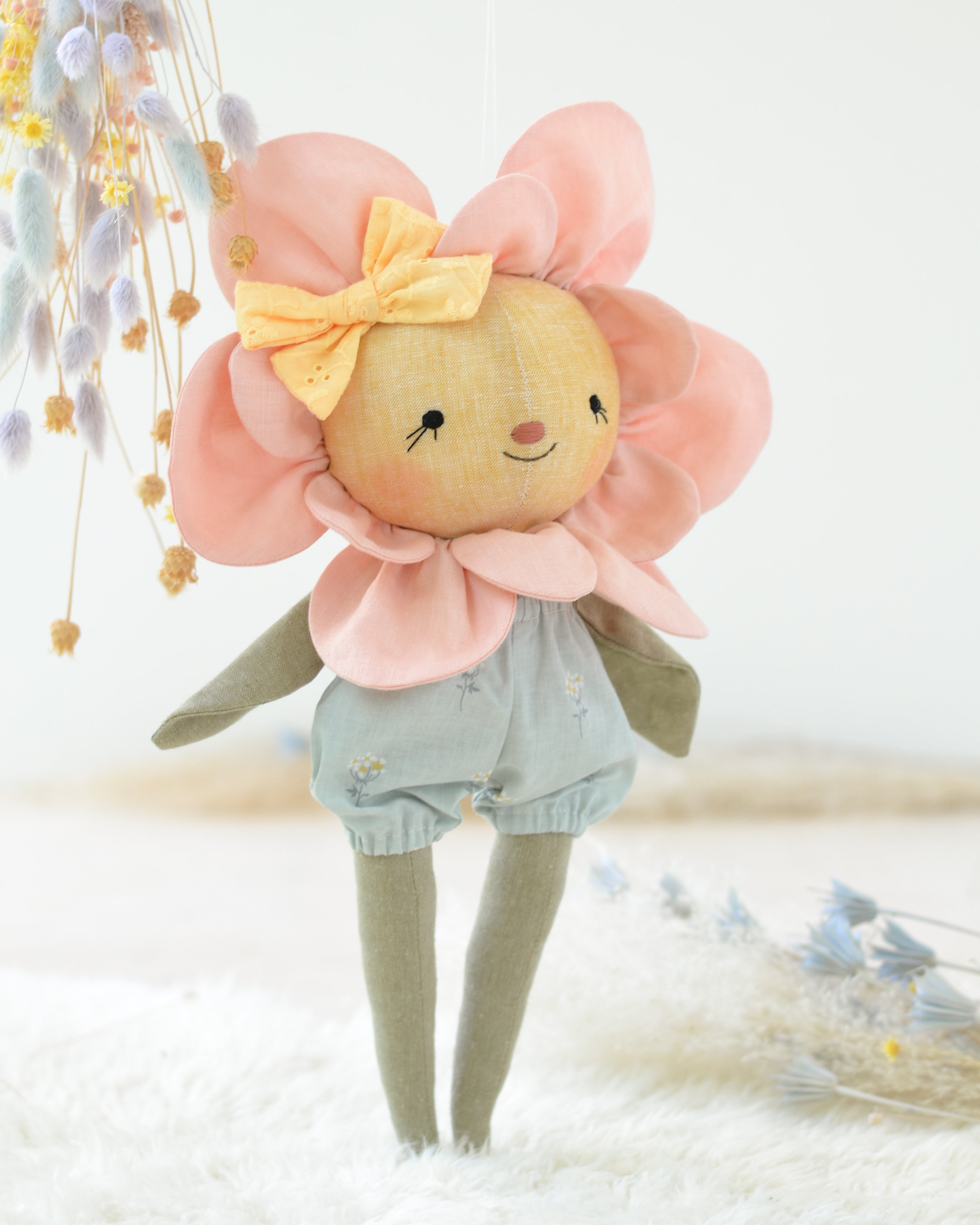 Pink Flower Soft Toy | Sage Flower Bloomer