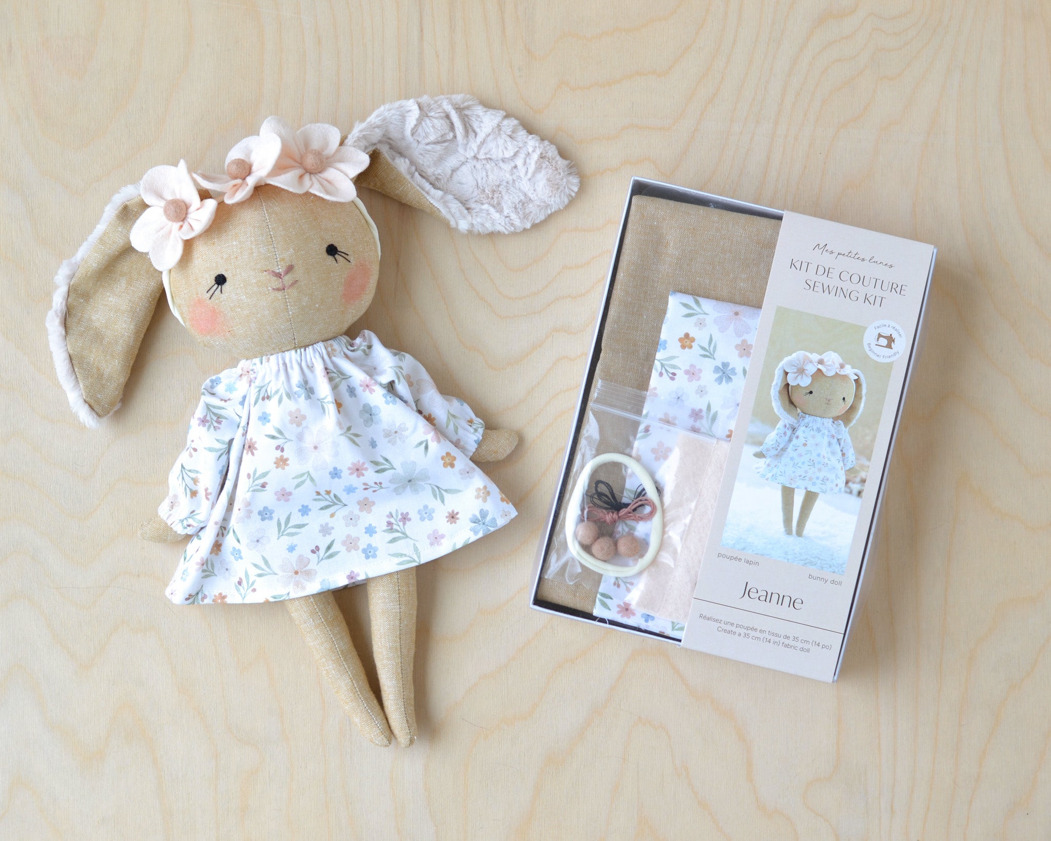 Sewing Kit PREORDER - Jeanne Bunny Doll