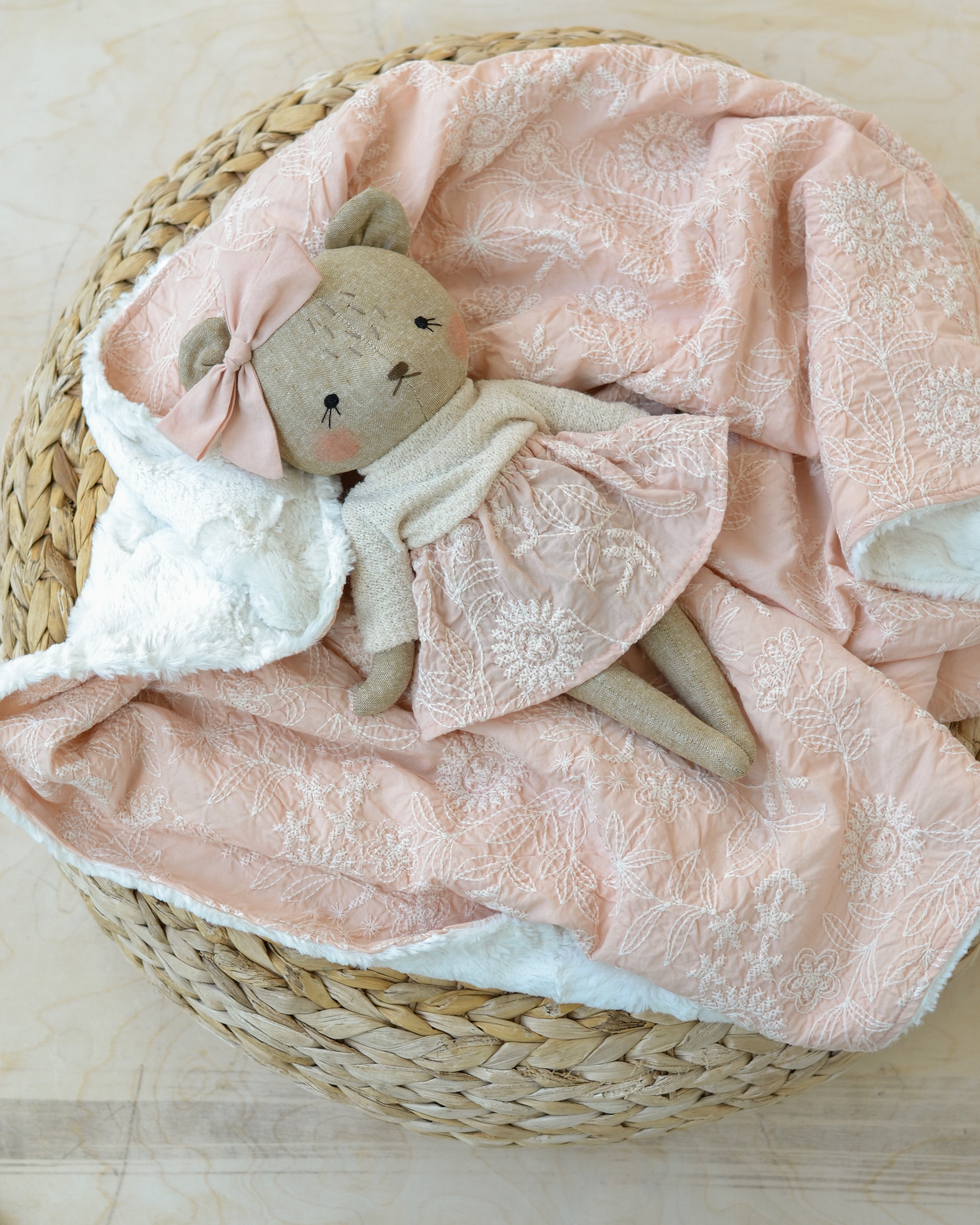 Soft Toy and Blanket Set for Babies Mes Petites Lunes