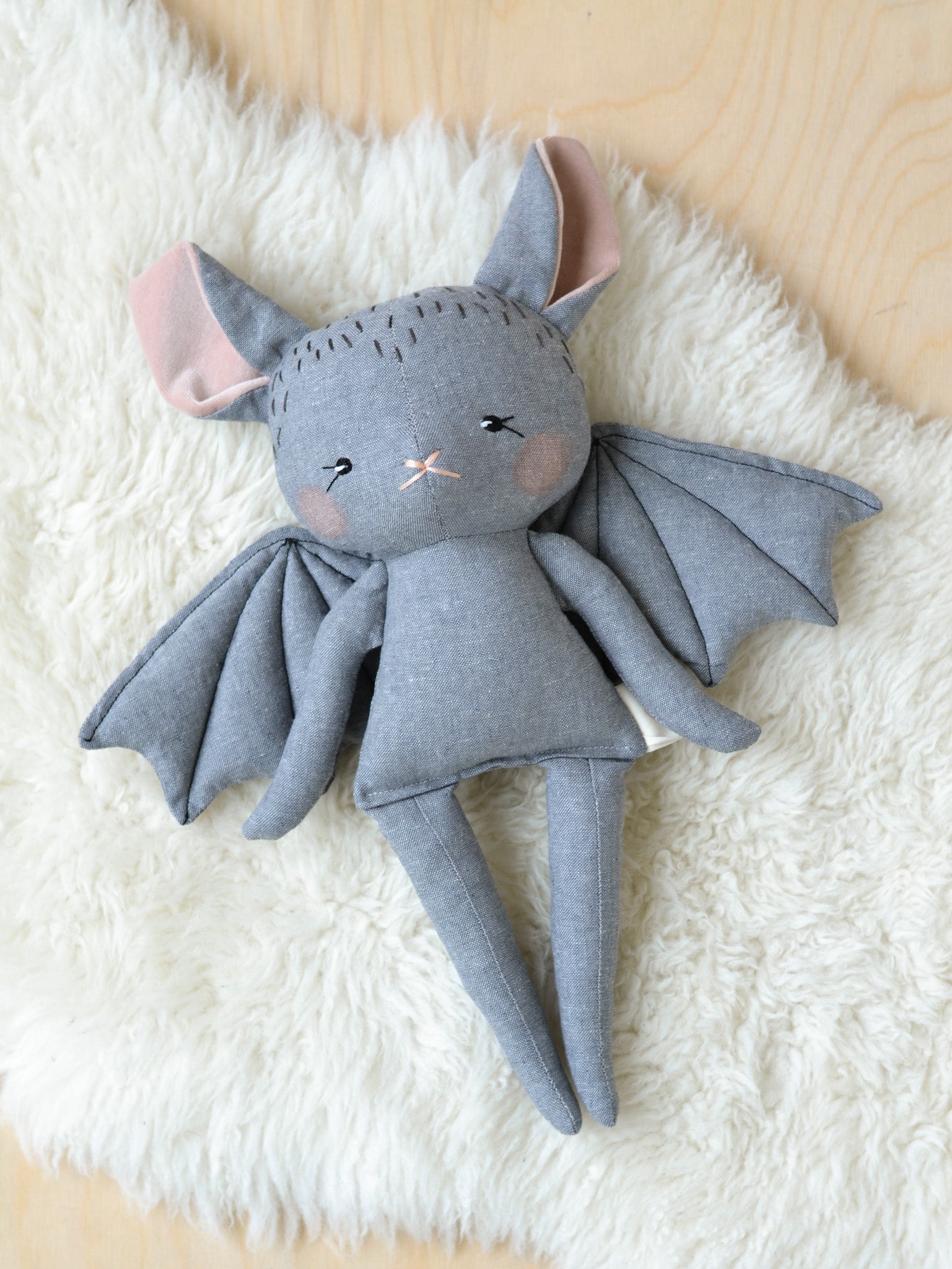 Sewing Pattern - Halloween Friends: Pumpkin, Bat, and Ghost